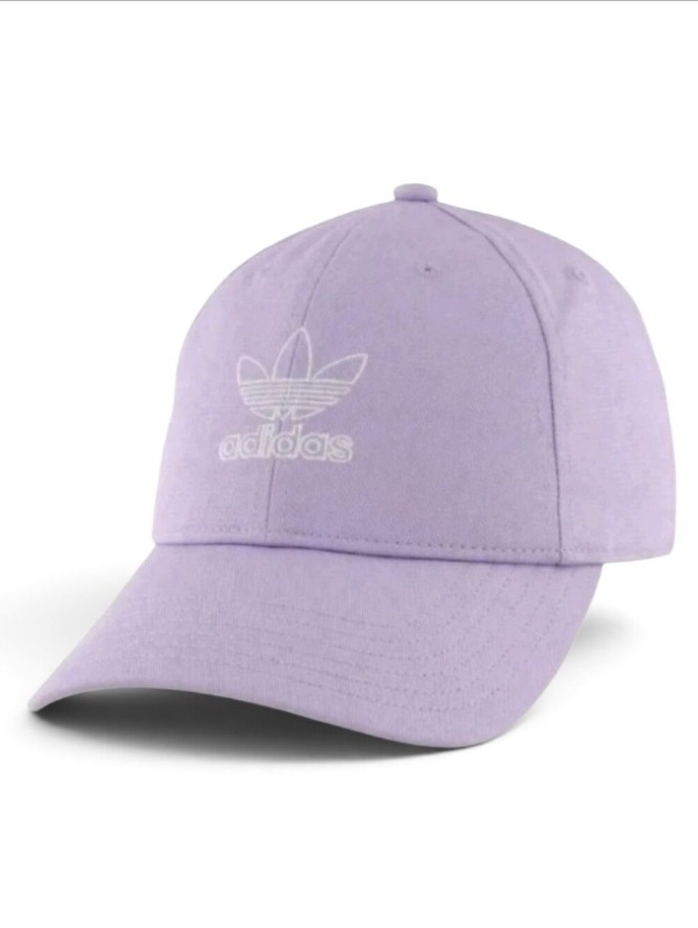 adidas Women's Originals Trefoil Relaxed Adjustable Casual Active Hat Lavender